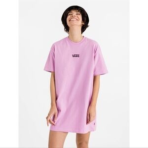 VANS Center Vee Tee Dress In Pink